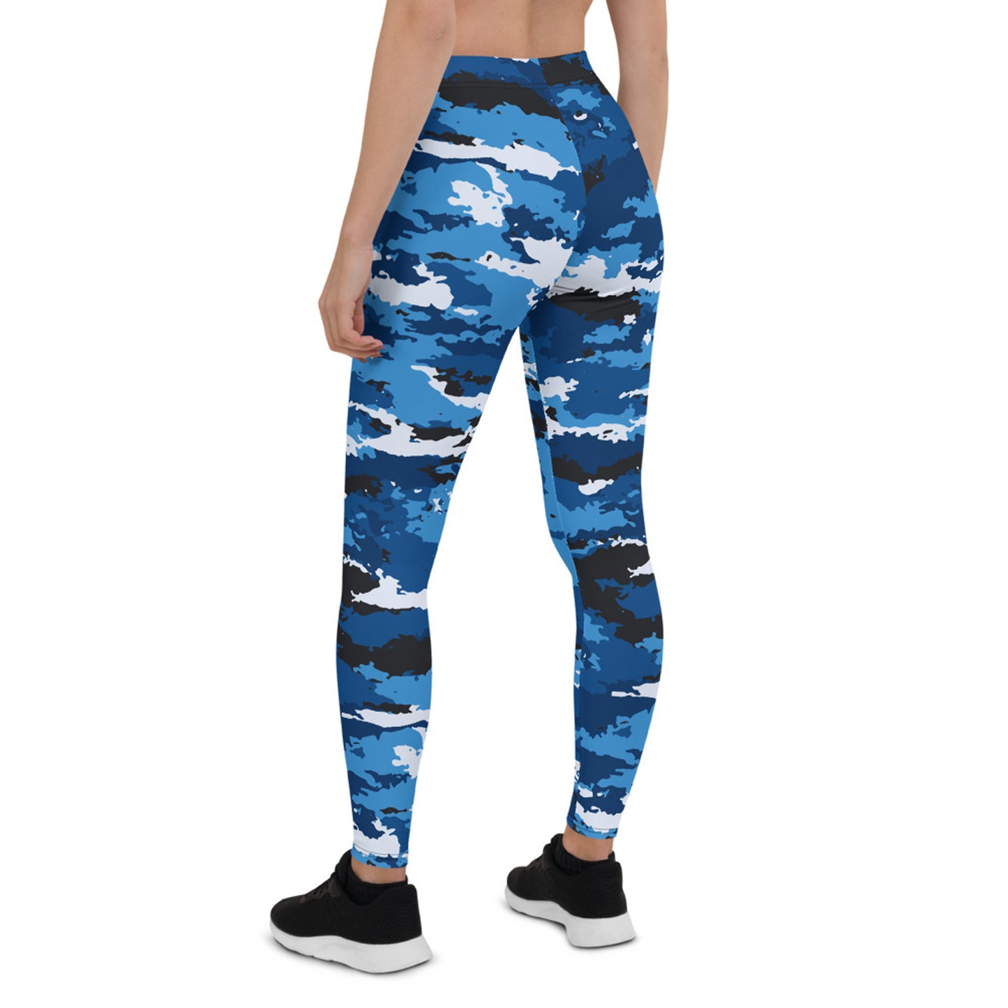 Blue Camo Leggings for Women